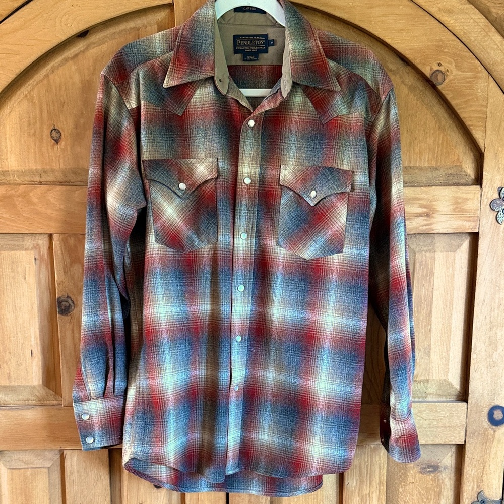 Pendleton Mens Canyon Pearl Snap Western Plaid Shirt
Small